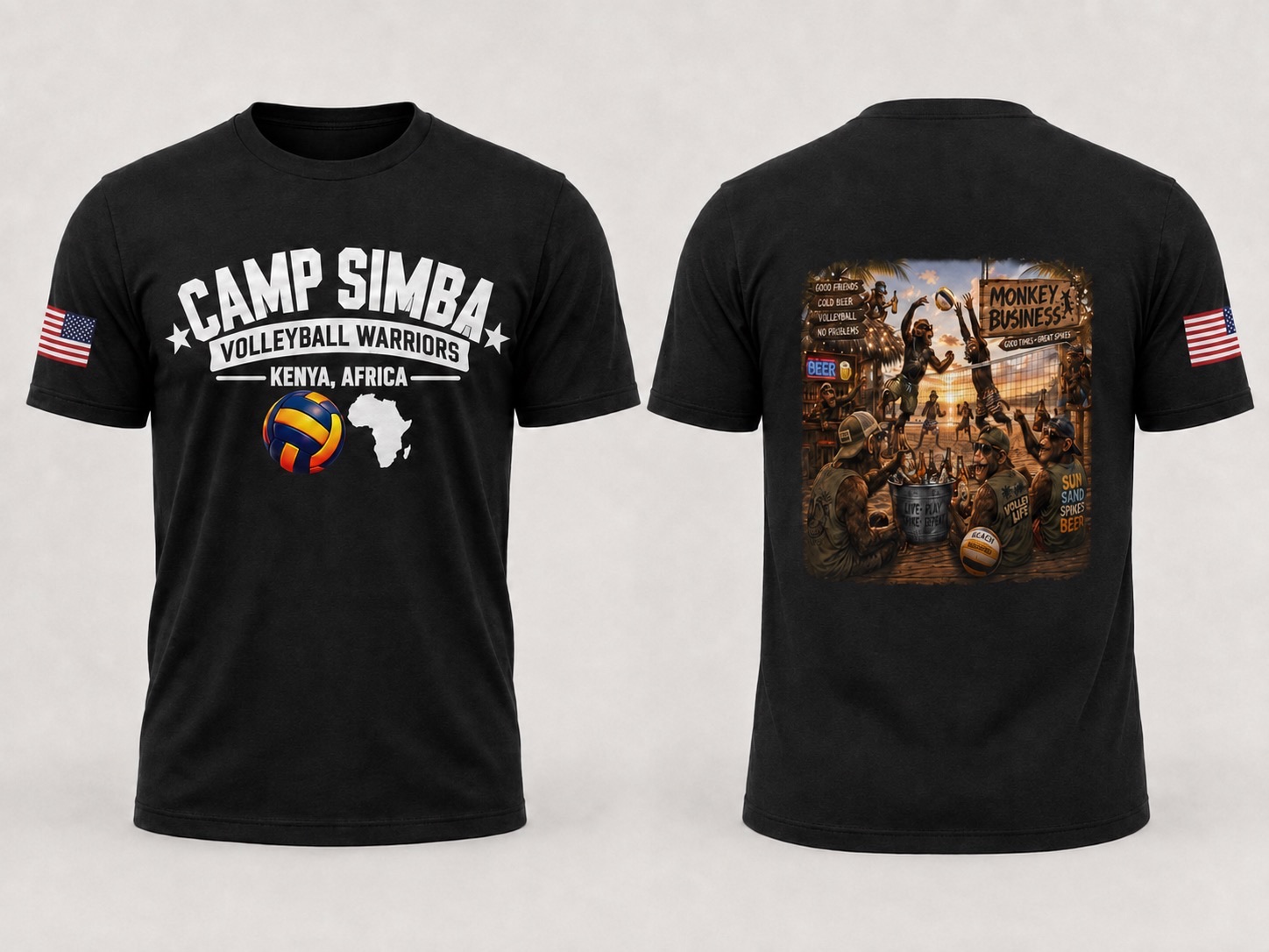 Camp Simba Volleyball mockup