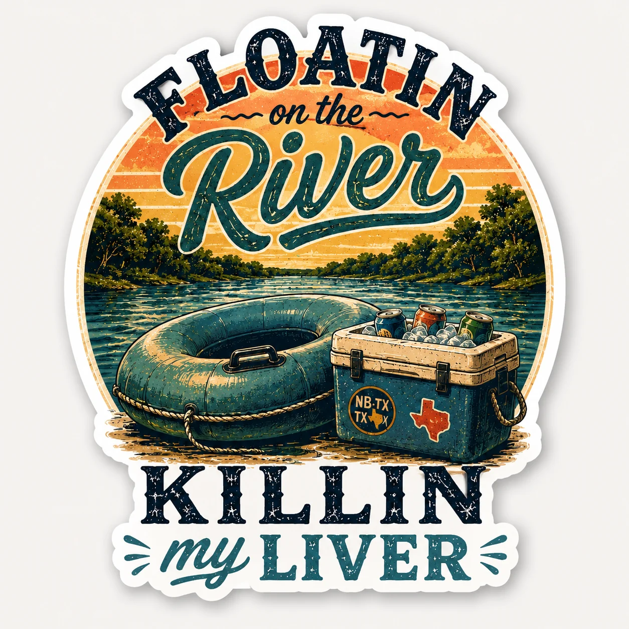 Floatin on the River artwork