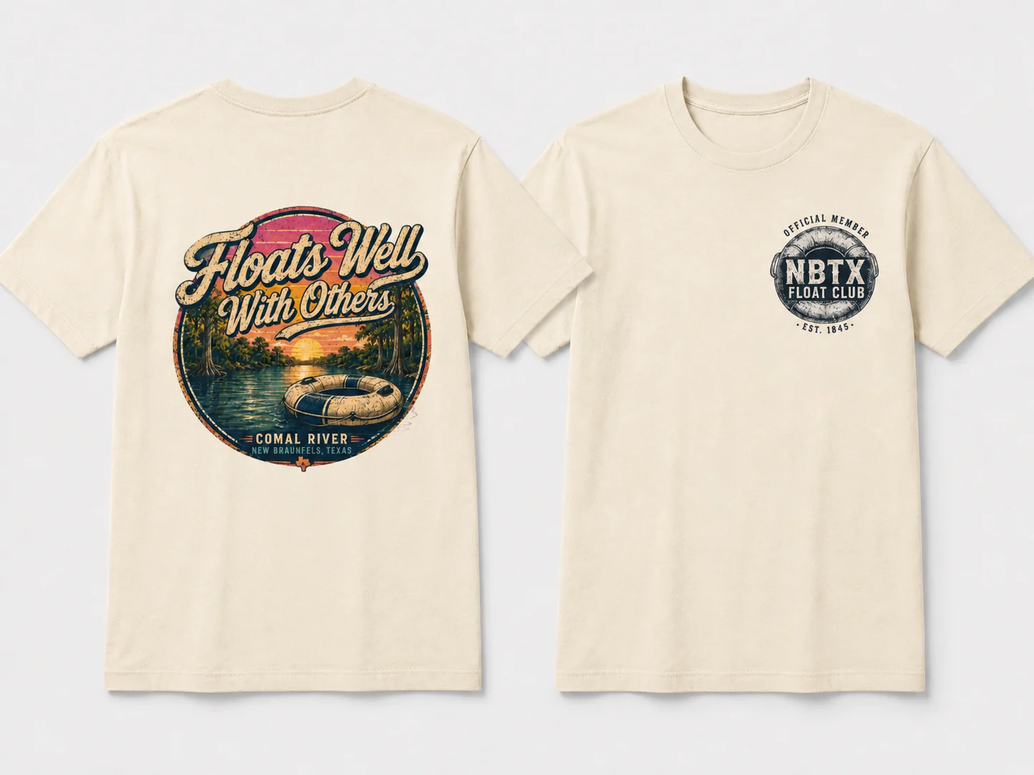 Floats Well With Others mockup