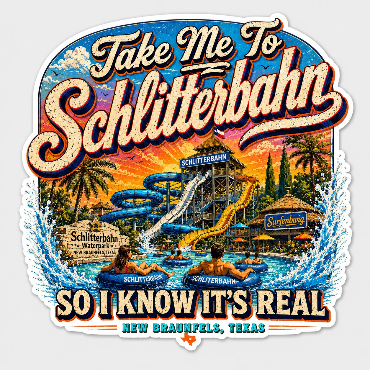 Take Me to Schlitterbahn artwork