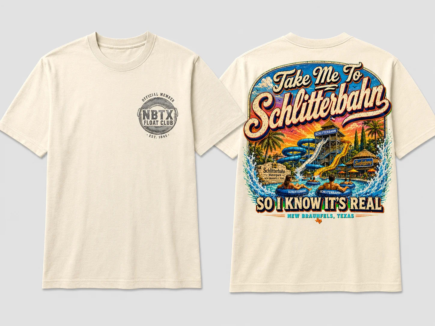 Take Me to Schlitterbahn mockup