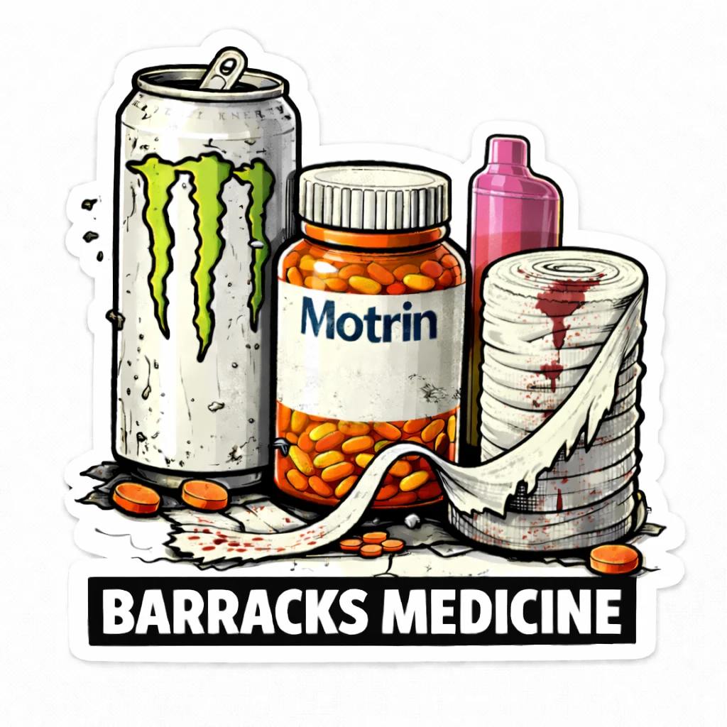BARRACKS MEDICINE mockup
