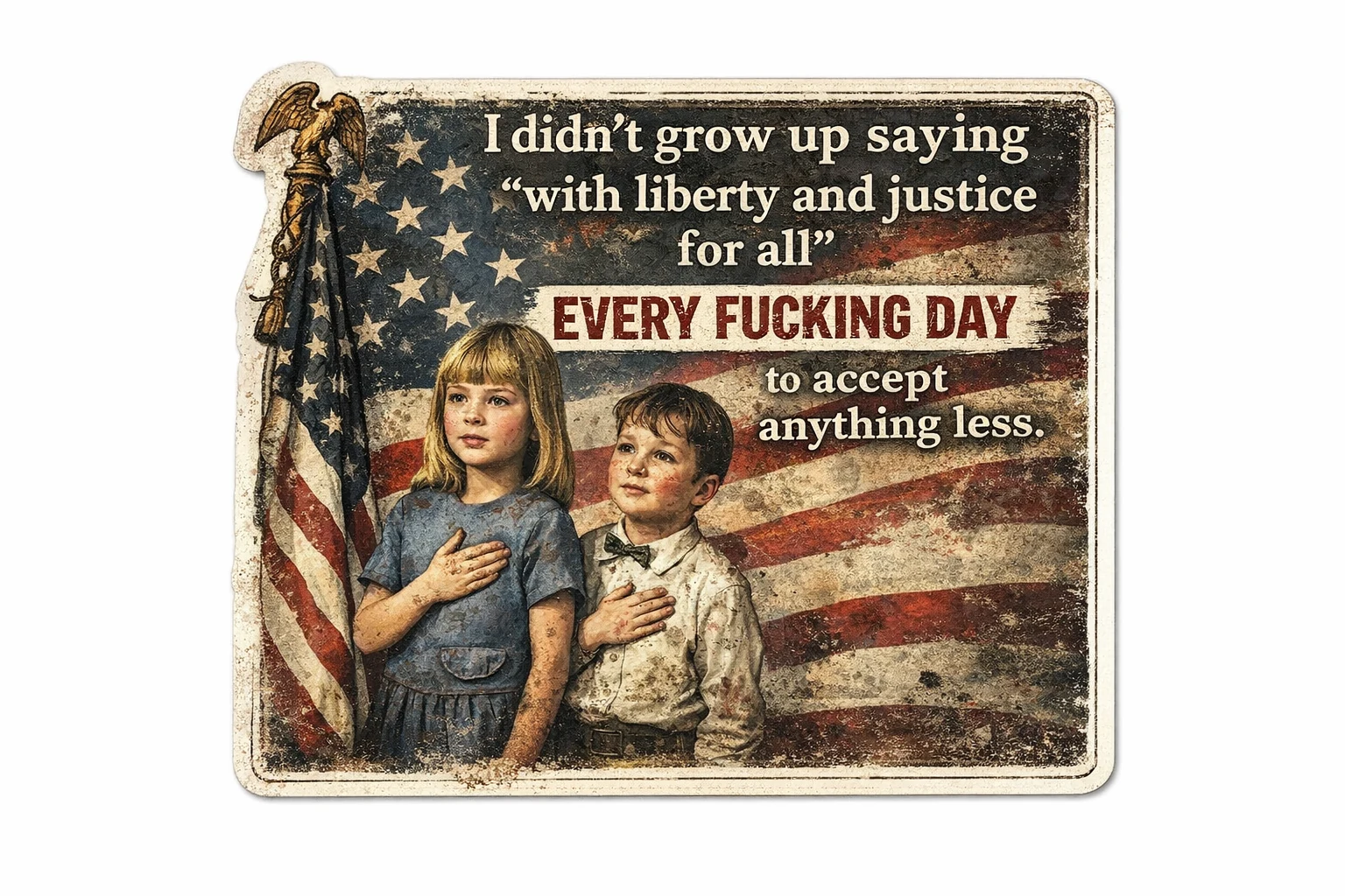 LIBERTY AND JUSTICE FOR ALL mockup