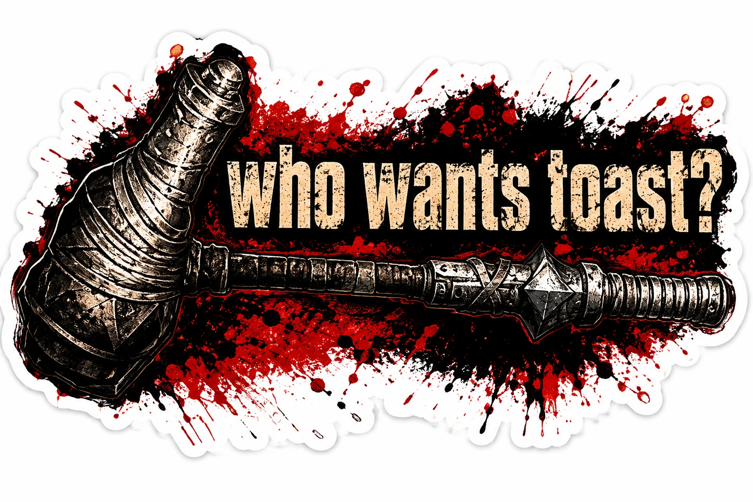 WHO WANTS TOAST mockup