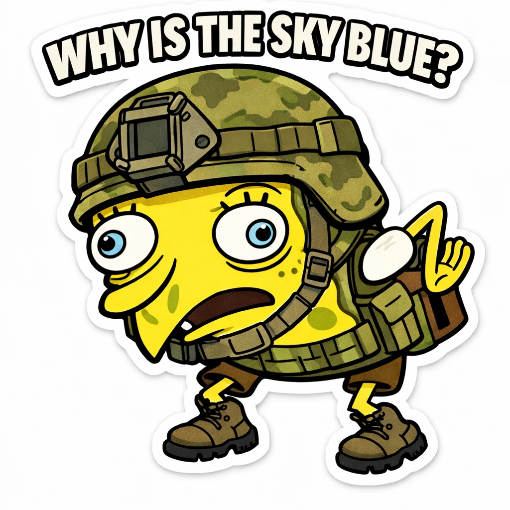 WHY IS THE SKY BLUE mockup